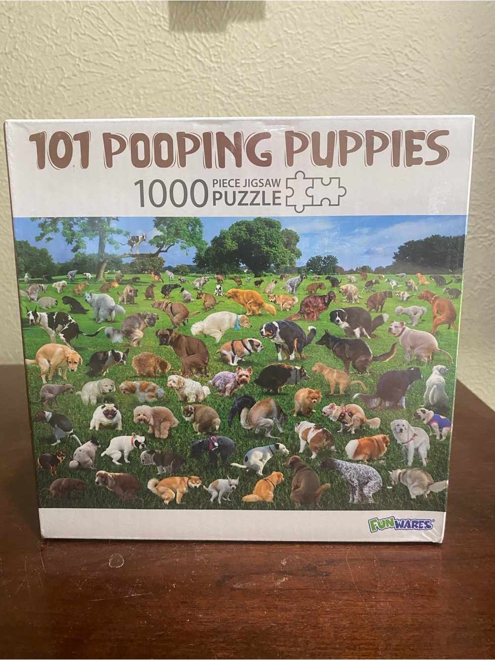 101 Pooping Puppies 1000-Piece Jigsaw Puzzle -